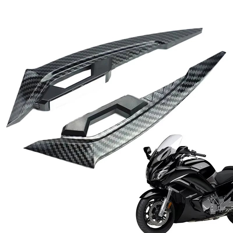 Image of 1 Paar Aerodynamische Motorrad-Winglets, Vordere Seitenverkleidungs-Spoilerflügel, Universelle ABS-Sportmotorrad-Dekorationszubehörteile