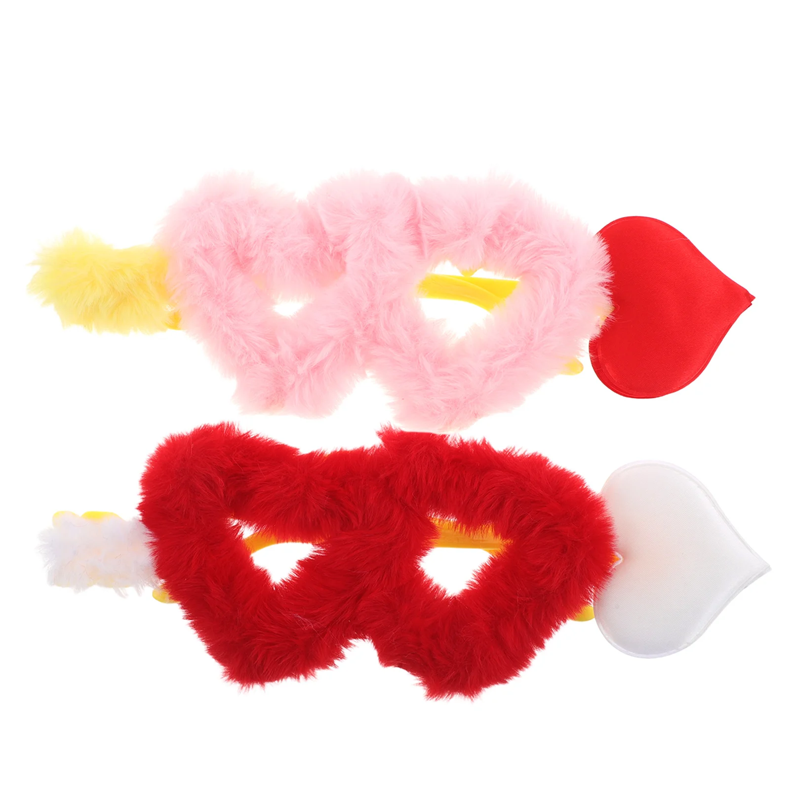 

2pcs Heart Sunglasses Day Halloween Party Costume Accessories Soft Comfortable Novelty Eyewear Kids Adults