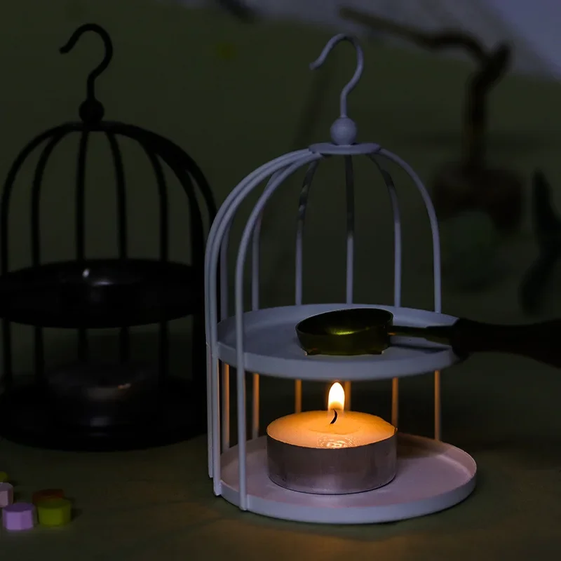 European Style Art Retro Lacquer Melting Furnace Seal Wax Melting Tool Personalized Birdcage Iron Wax Stamp Craft Supplies