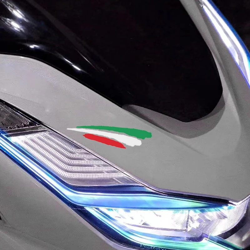 1PC Italy Flag Motorcycle Sticker Vinyl Decal Waterproof for Motorbike Fuel Tank Electric Scooter Car Bicycle Decoration view 5