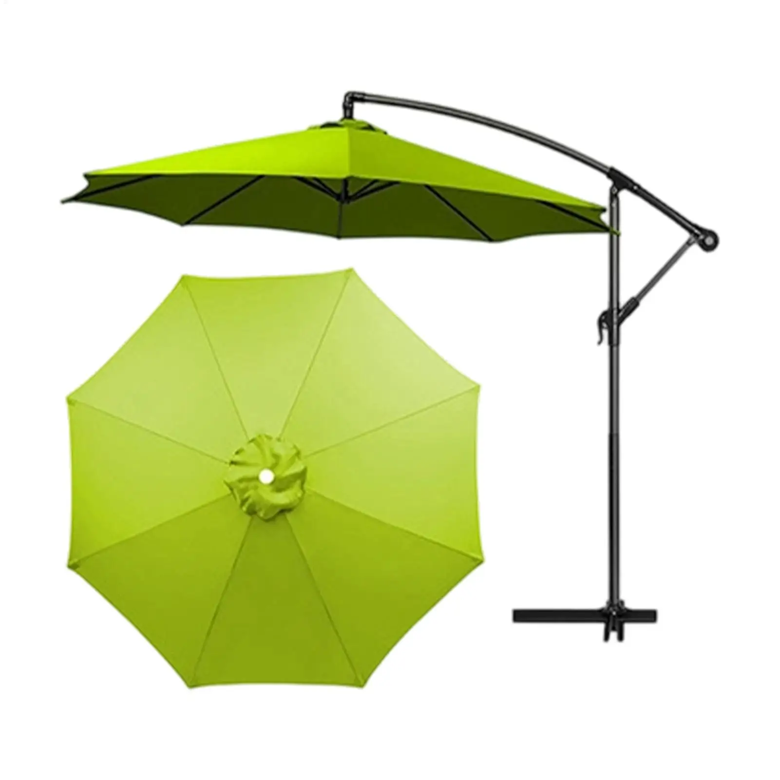 11-foot 8-rib cantilever umbrella replacement canopy Upgraded patio canopy replacement cover cantilever umbrella top cover