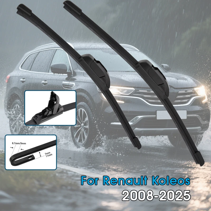 Auto Wischer Klingen Für Renault Koleos H45 MK1 HZG 2008-2025 Windschutzscheibe Windschutz Frontscheibe Klingen Auto Zubehör