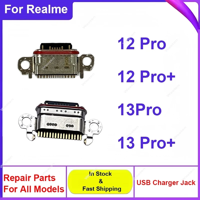 For Realme 12Pro 13Pro 12 13 Pro Plus 5G USB Charger Dock USB Charging Port Connector Jack Replacement Repair Spare Parts
