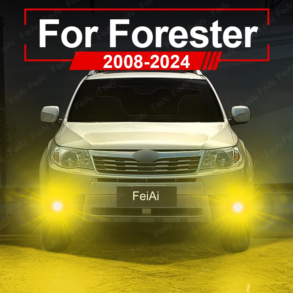 

Светодиодные желтые противотуманные фары 9006 HB4 H11 для Subaru Forester SH SJ SK, аксессуары, высокая мощность, 2008-2024 гг.