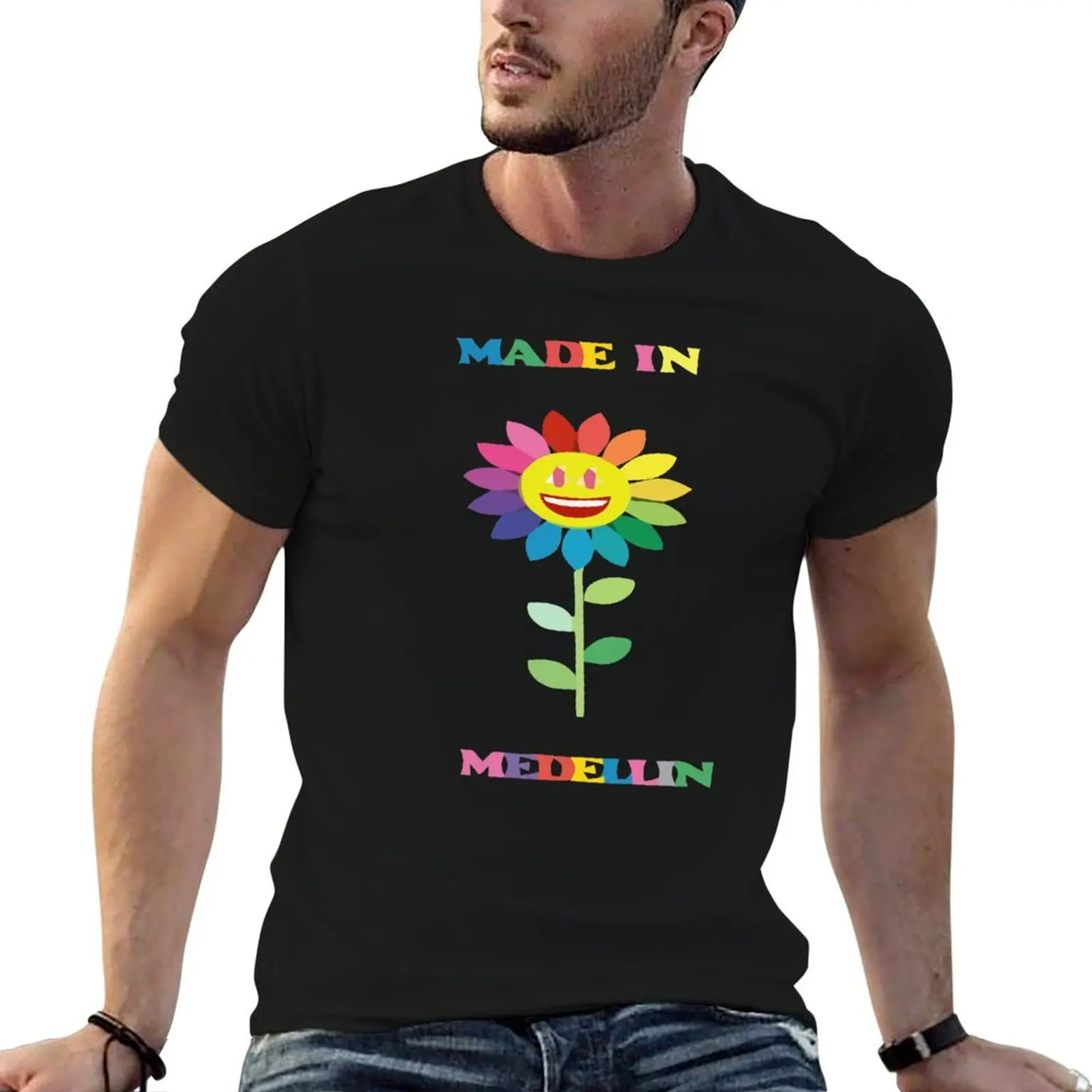 Made in Medellin hoodie T-Shirt cotton graphic tees essential t shirt plus size clothes big and tall t shirts for men