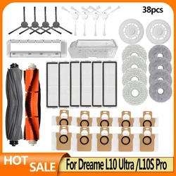 Dreame L10s Ultra/L10 Ultra/L10S Pro piezas accesorios para Xiaomi Mijia Omni B116 /B101CN filtro de Cepillo Lateral principal bolsa de polvo para fregona