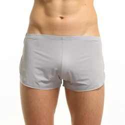 Comfortabele Nachtkleding Mannen Thuis Slaap Shorts Zomer Voor Man Nieuwe Mode Ademend Mannelijke Toevallige Pyjama Slip Effen Kleur Broek M-XXL