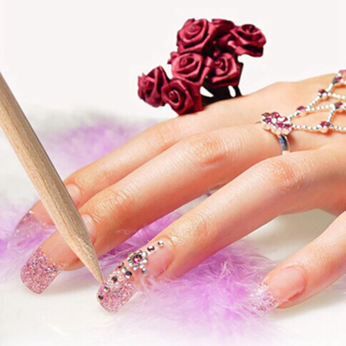 مجموعة من 400 قطعة من مبرد الأظافر وأعواد البشرة الخشبية - مجموعة مانيكير وباديكير ممتازة للعناية بالأظافر وفن الأظافر والأظافر على طراز الصالون #6