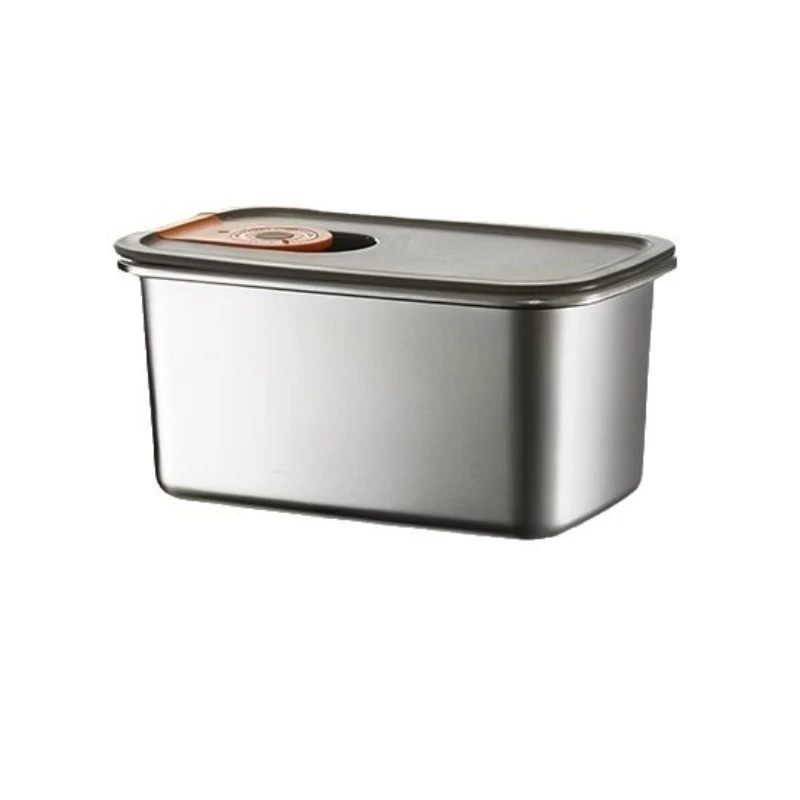 

Food grade stainless steel crisper, refrigerator special frozen lunch box lunch box