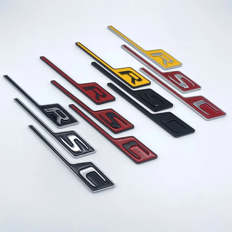 S C R Chrome, черные, красные, желтые буквы, наклейка с эмблемой автомобиля, аксессуары для E63S C63S GLC63S GLE63S GLS63S GTS GT43S GTR GT50 CLA45S