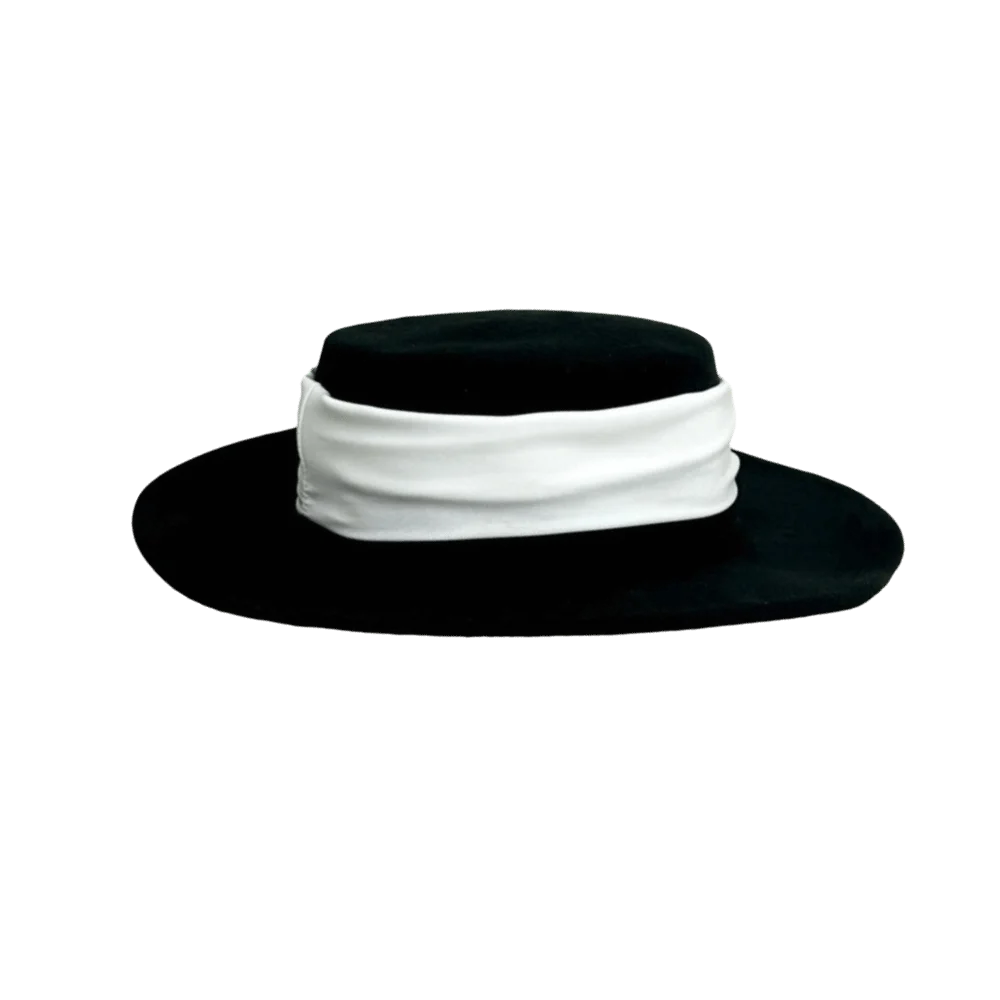 

New Formal Top Hat for Women Elegant Warm Flat Felt Hat Retro Versatile Fedoras Hats Autumn Winter