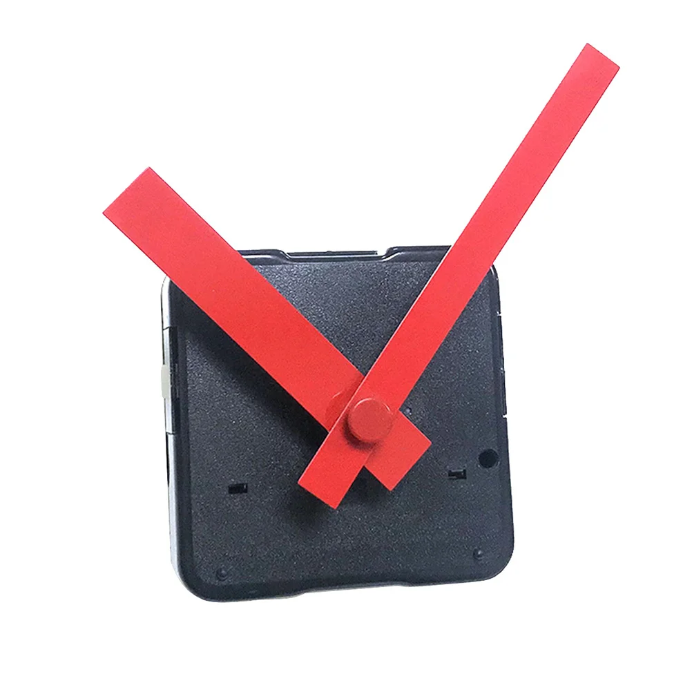 مجموعة حركة ساعة كوارتز صامتة بإبرة حمراء يمكنك صنعها بنفسك قطع غيار تصميم بسيط وأنيق ملحقات ساعة الحائط المكتبية كتم الصوت