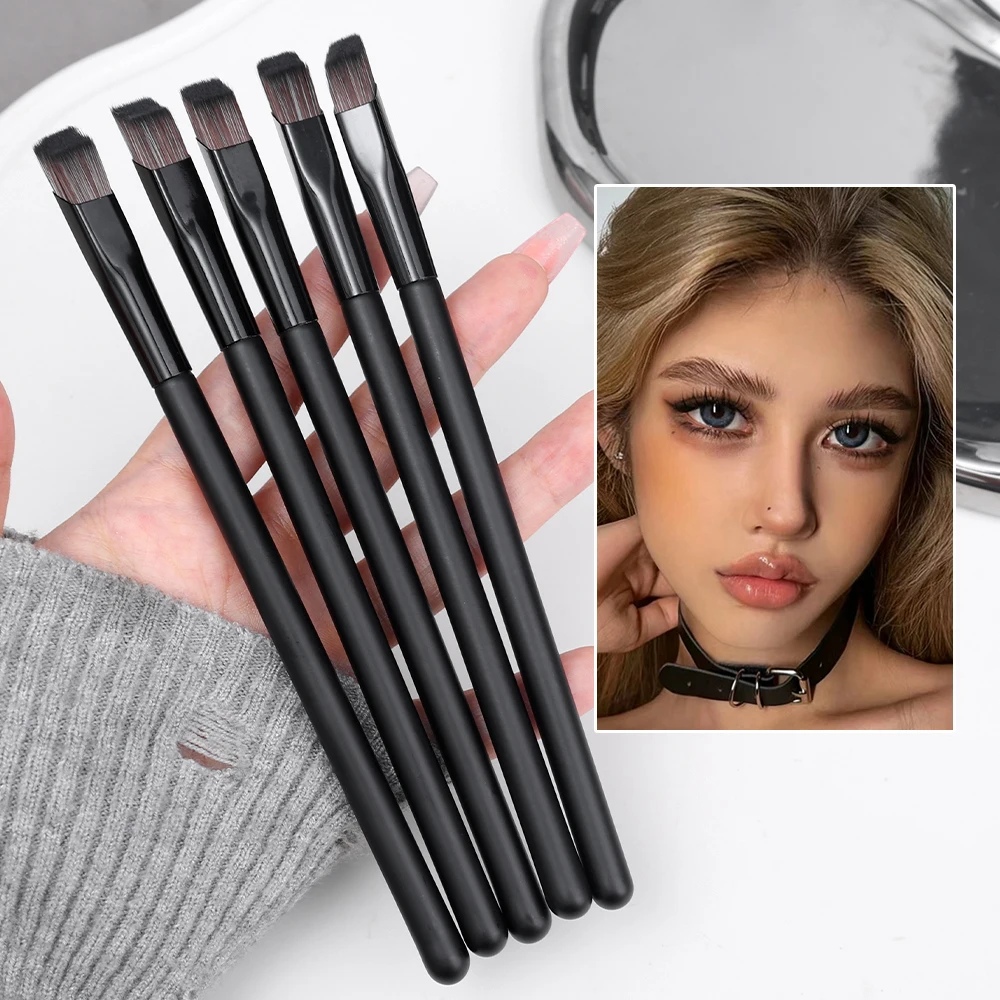 10PCS Square Wild Eyebrow Brushes 3D Painting Hairline Eyebrow Contour Paste Artifact Makeup Tool Multifunction Eyebrow Brushes