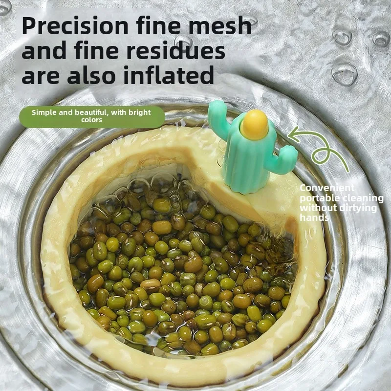 Kitchen Sink Filter Net Universal New Homehold Cactus Filter Basket Leftovers Residue Filter Water Net