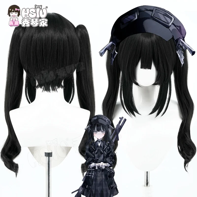 

Парик для косплея игры Kurobe Nanoka Mahou Shoujo no Majo Saiban Nanoka, парик с двойным хвостиком для Хэллоуина, вечеринки, сцены, реквизит для ролевых игр