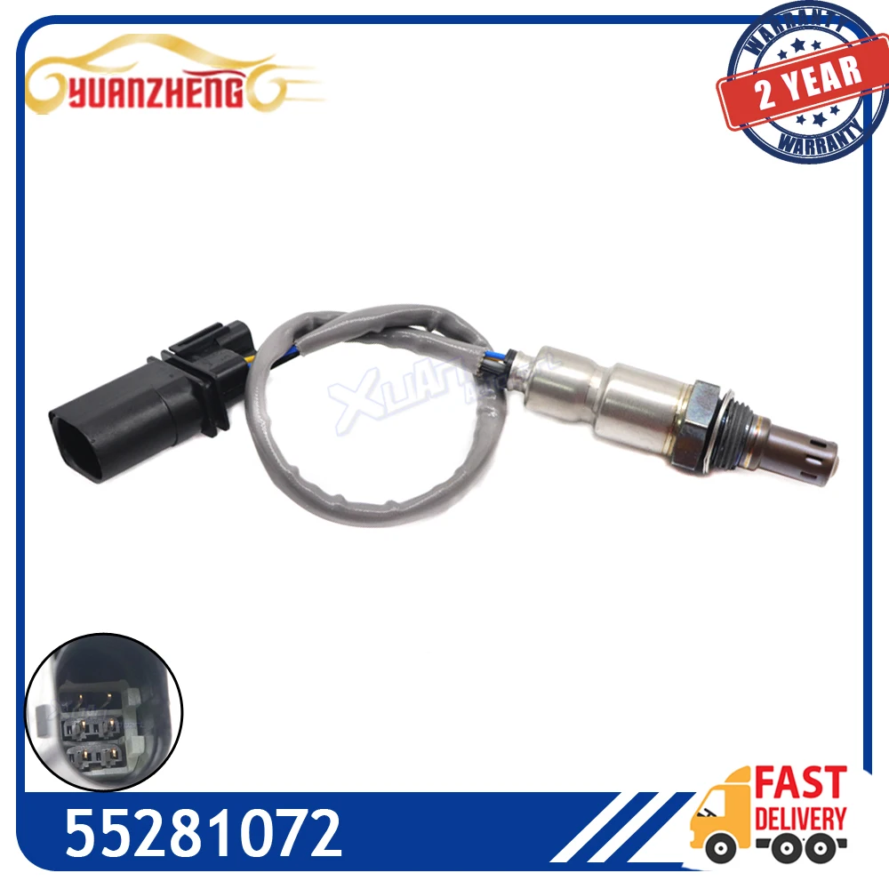 Front Upstream Air Fuel Ratio Probe Oxygen Sensor 55281072 For Alfa Romeo Giulia Stelvio Fiat 500l Jeep Compass 13-17 55268427