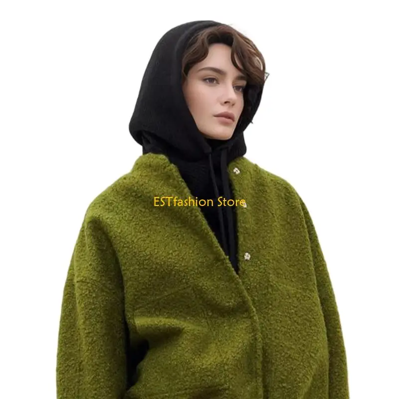 y5gc-thicken-knit-balaclava-knitted-shawl-drawstring-thicken-neck-warmer-knit-scarf-for-cold-weather-insulated-hat