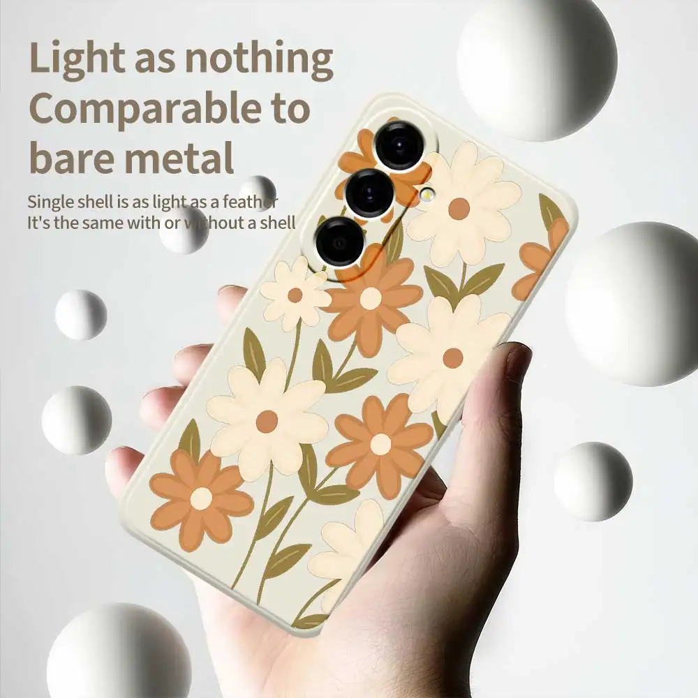 Чехол для телефона Little Daisy для Samsung Galaxy S25 S24 S23 S22 S21 S20 Ultra Plus S10 Plus S24FE S23FE S22FE S21FE S20FE Soft Cover