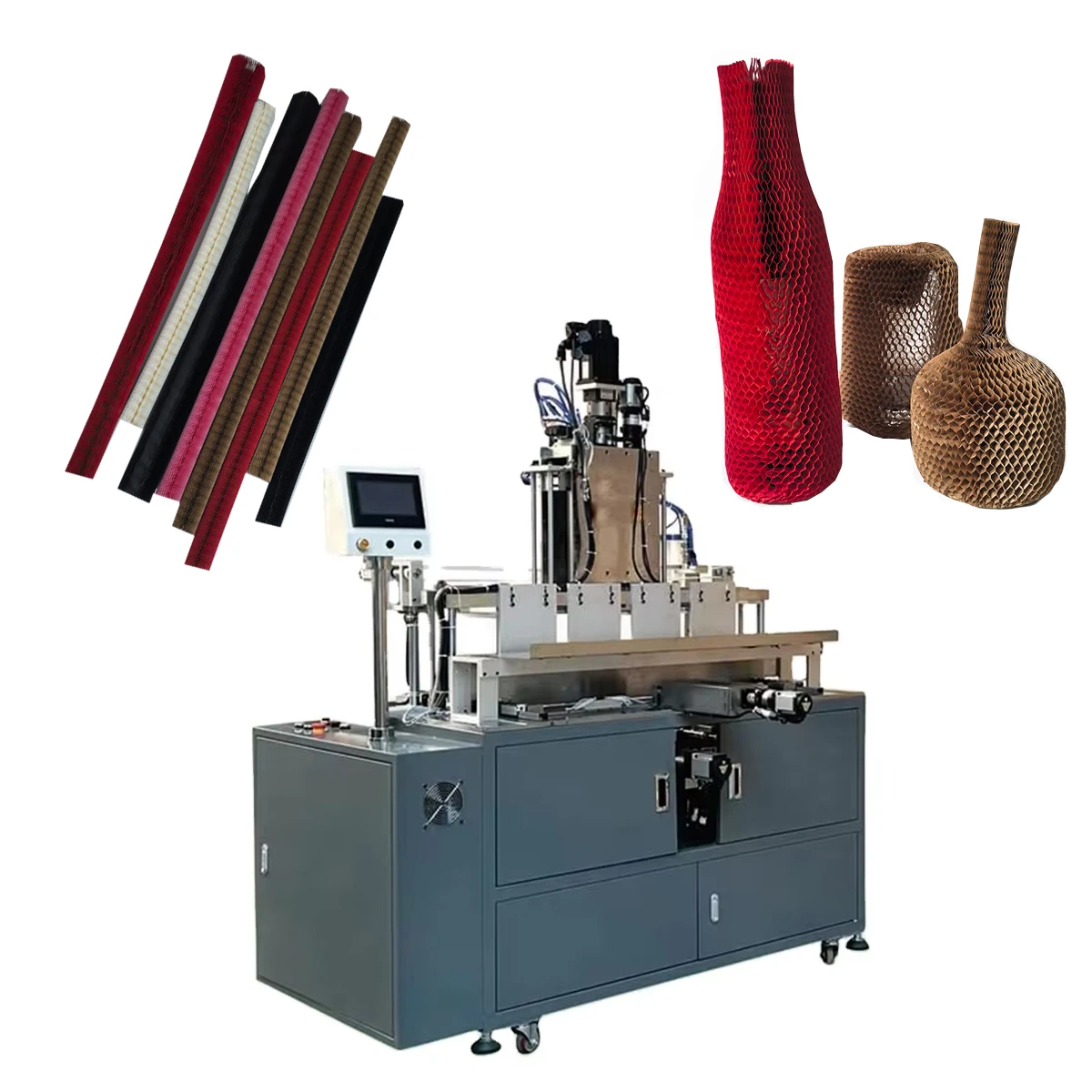 RUNXIN Automatic Honeycomb Paper Sleeve Production Line with Gearbox and Engine PLC Motor High-Speed Packaging Machine