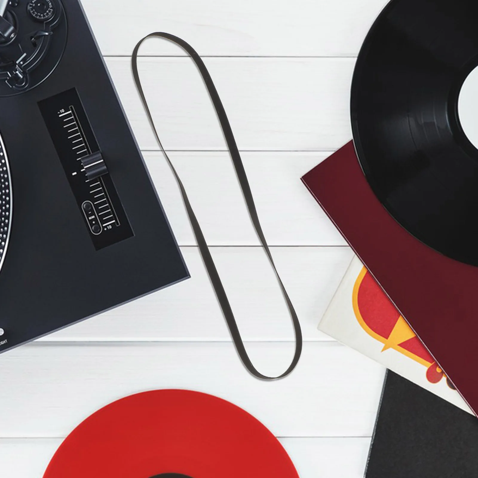 11개 고무 축음기 벨트 유연한 드라이브 벨트 레코드 플레이어 턴테이블 교체 부품 소음 감소 비닐 기계