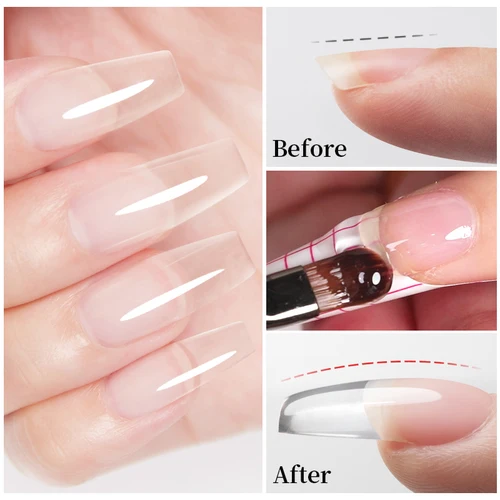 Imagen 2 del producto AWStorG 15ml Gel de Extensión de Uñas Autonivelante Transparente UV, Gel Duro para Uñas, Gel de Extensión para Uñas, Arte de Uñas Francesas, Manicura