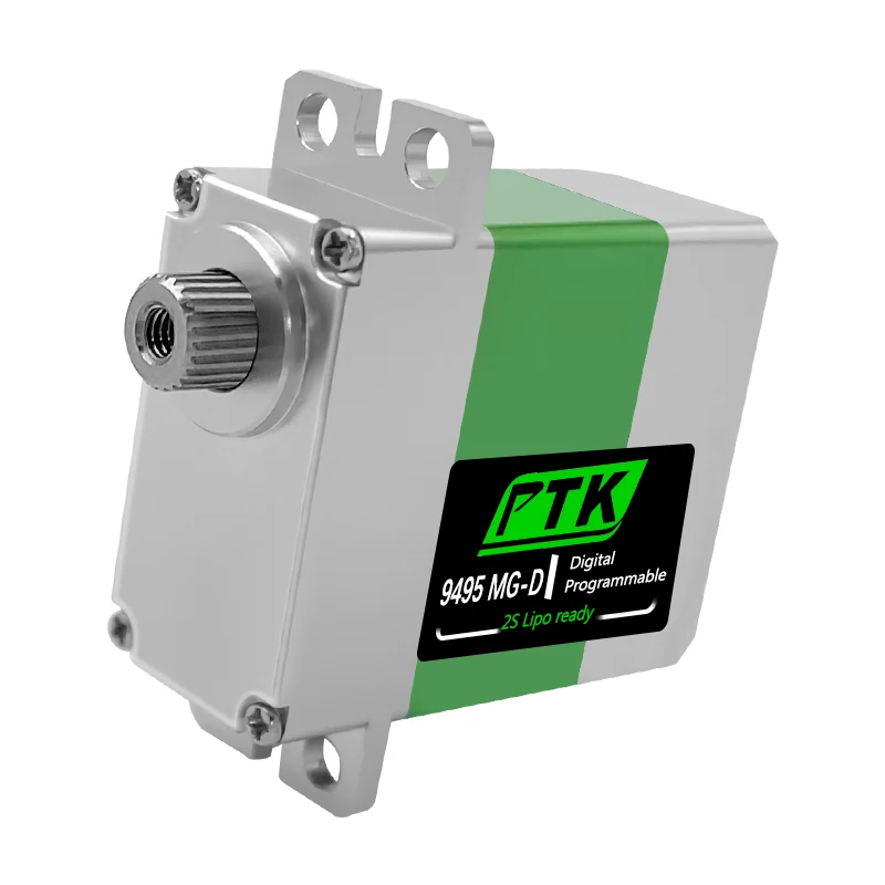 PTK 9497 servo MG-D 20g tamaño Servo Digital engranaje de Metal programable 2S Lipo listo para RC helicóptero RC modelo coche ai - 26