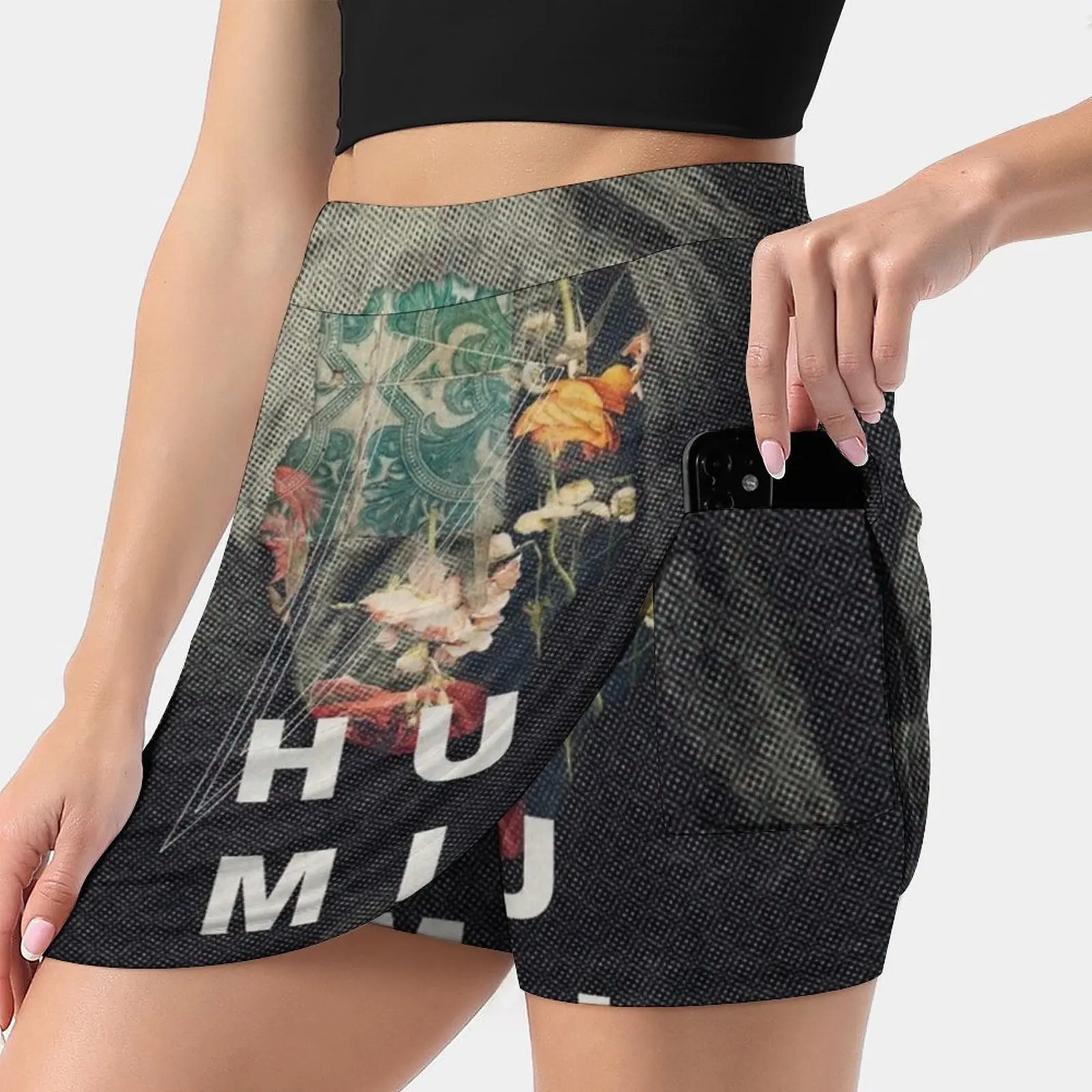 

Humility Women's skirt With Pocket Vintage Skirt Printing A Line Skirts Summer Clothes Inspirational Humility Collage Portrait