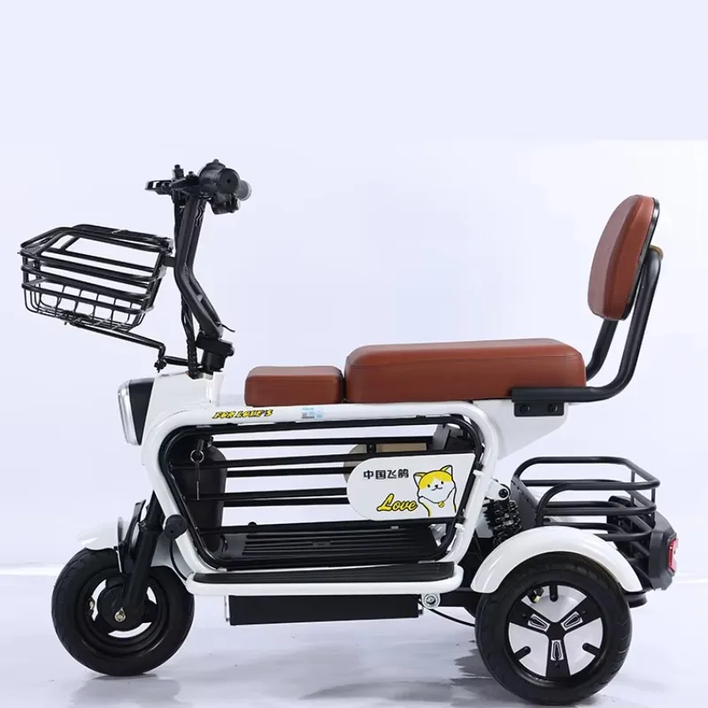 

Wholesaler 48V 10AH Fat Tire Mobility Scooter Convenient City Electric Vehicle Open Storage Basket Cheap Price Electric Tricycl