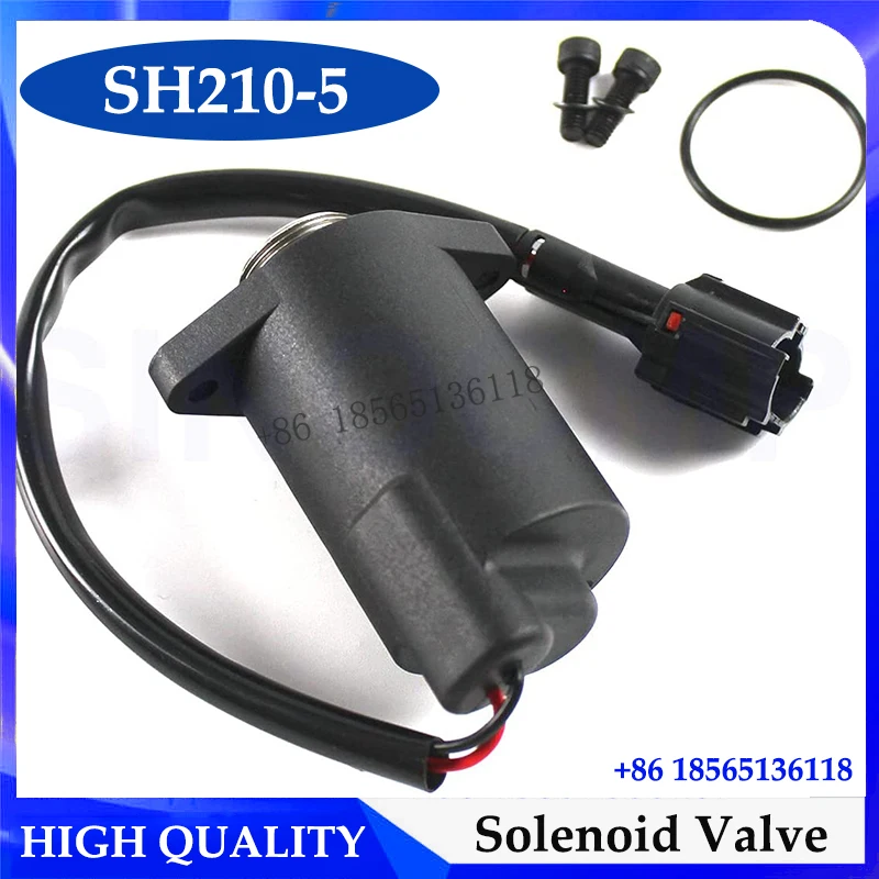 Excavator SH200-5 SH210-5 Solenoid Valve LL001140 for Sumitomo Spare Parts