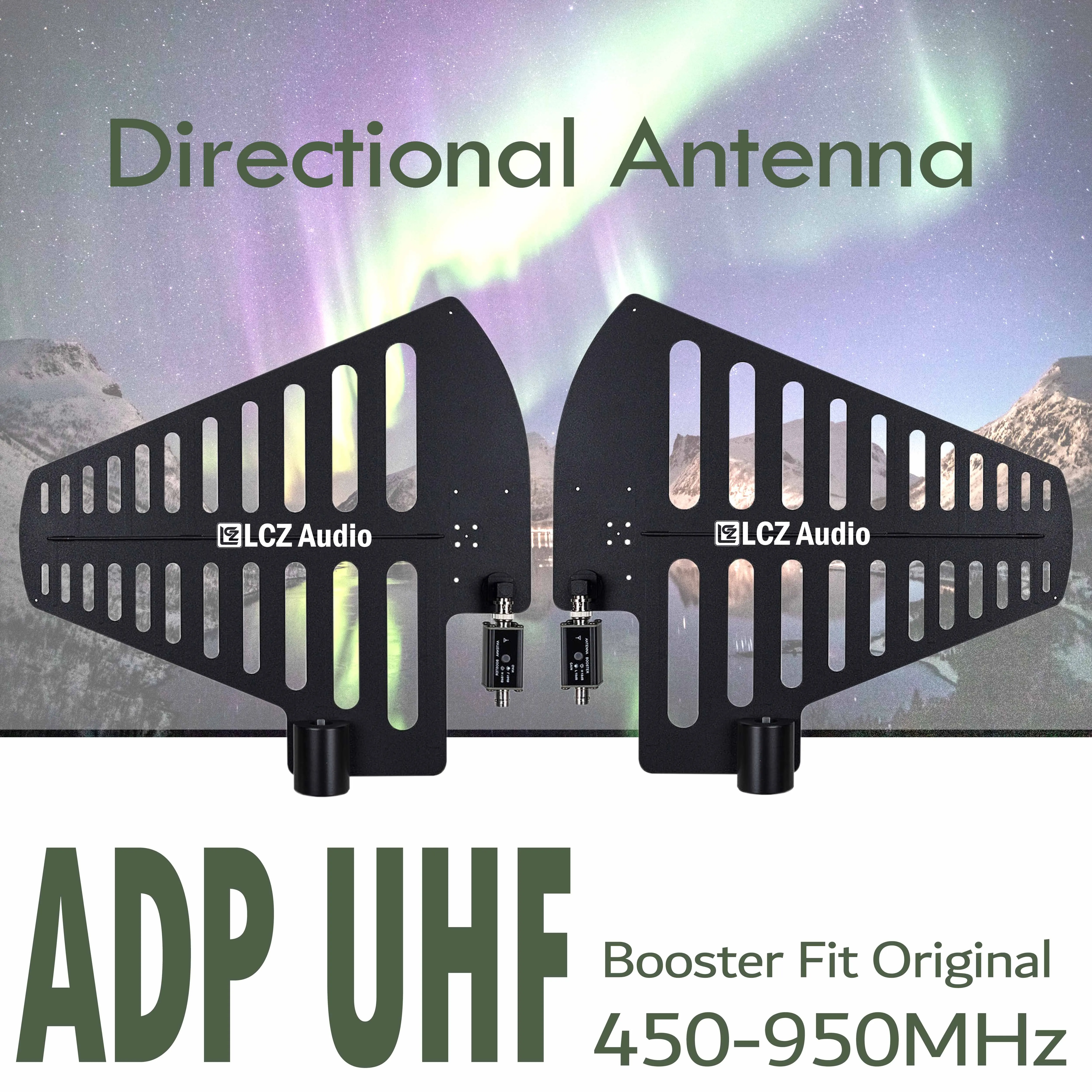 LCZ AUDIO AT80 A8 UHF distributore di antenne a banda larga ripetitore di segnale RF distribuzione dell'amplificatore dell'antenna per microfono da palcoscenico