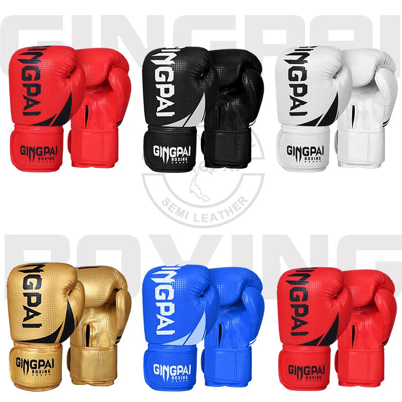 

6-14z Boxing Gloves Kids Adult Breathable PU Leather Fighting Gloves Boxing Training Sanda Kickboxing MMA Gloves for Gym Outdoor