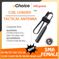 Tactical Foldable Antenna SMA Female Dual Band For Baofeng UV-5R DM-1701 UV-13 PRO Quansheng UV-K5 UV-K6 Walkie Talkie accessory