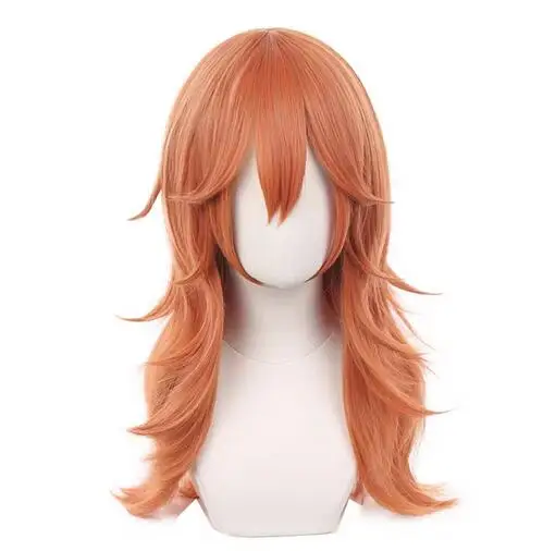 

Chainsaw Man Cosplay Angel Devil Cosplay Orange Brown Anime Wigs Heat Resistant Halloween Party Makima Wigs