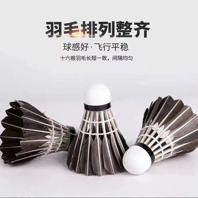 Badminton black windproof adult children beginner competition learn to train badminton wholesale