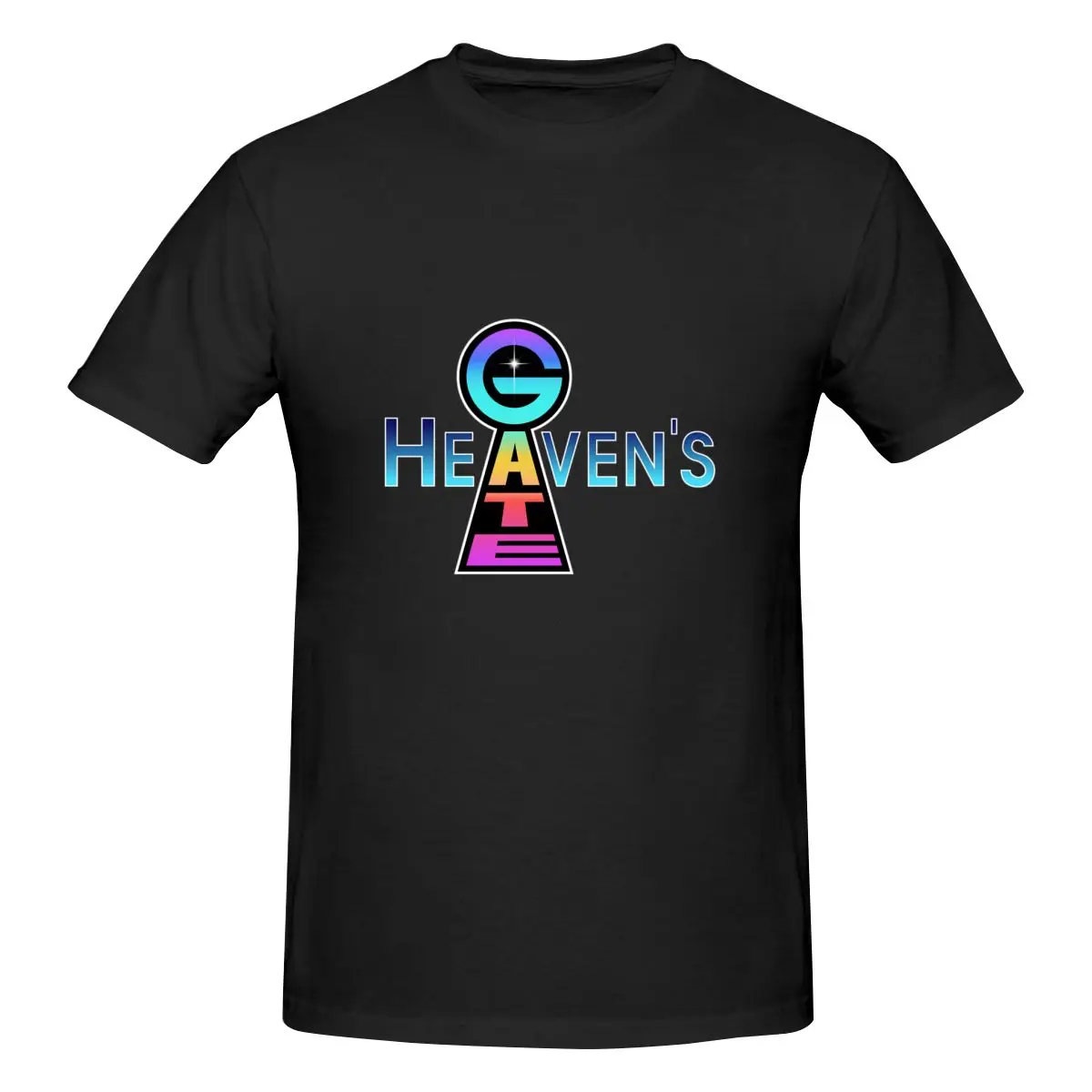 Funny Heaven&x27s Gate Logo Classic Essential Men's T-shirt Printed Tops are loose and slim fit Women's T-shirts