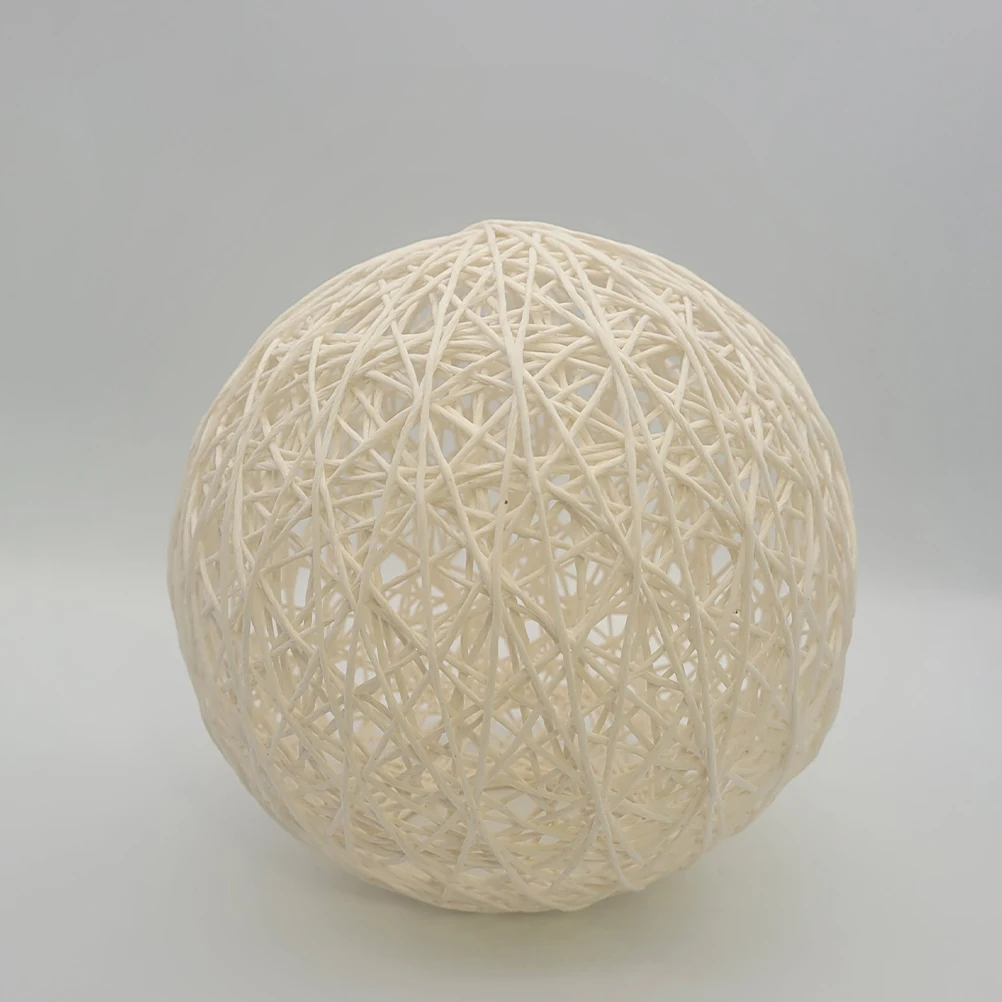 

Rustic Lampshade Hanging Shades White Pendant Cover Simple Woven Home Hotel Decor Lighting Accessories