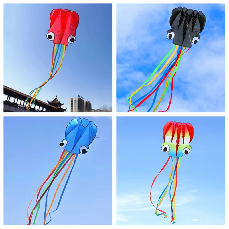 free shipping octopus kite flying soft kites toys for children kite factory flying bird outdoor game butterflies flying kite new