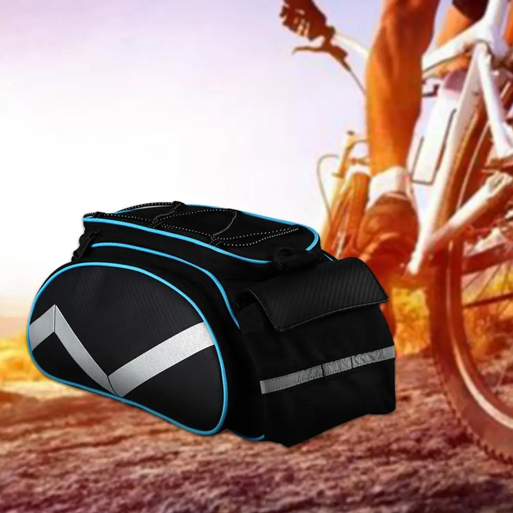 

Bicycle Bags & Panniers Large Capacity Reflective Bicycle Rear Shelf Pannier Bike Riding Storage Bag Bicycle Accessories