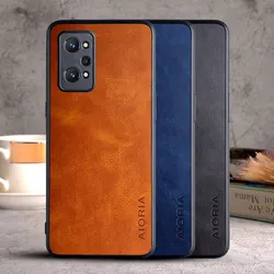 Phone Case for Oppo Realme GT Neo 2 coque Luxury Vintage leather Skin cover funda for realme gt neo 2 case capa