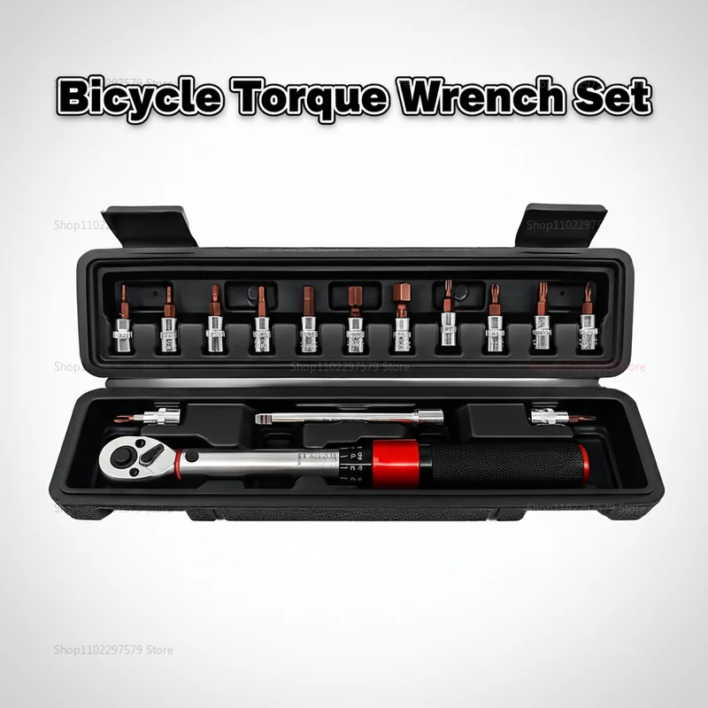 

Набор из 15 предметов: Велосипедный динамометрический ключ 1/4 дюйма, двунаправленный, с шестигранными ключами, 2-24 Нм, для точного ремонта и обслуживания велосипедов