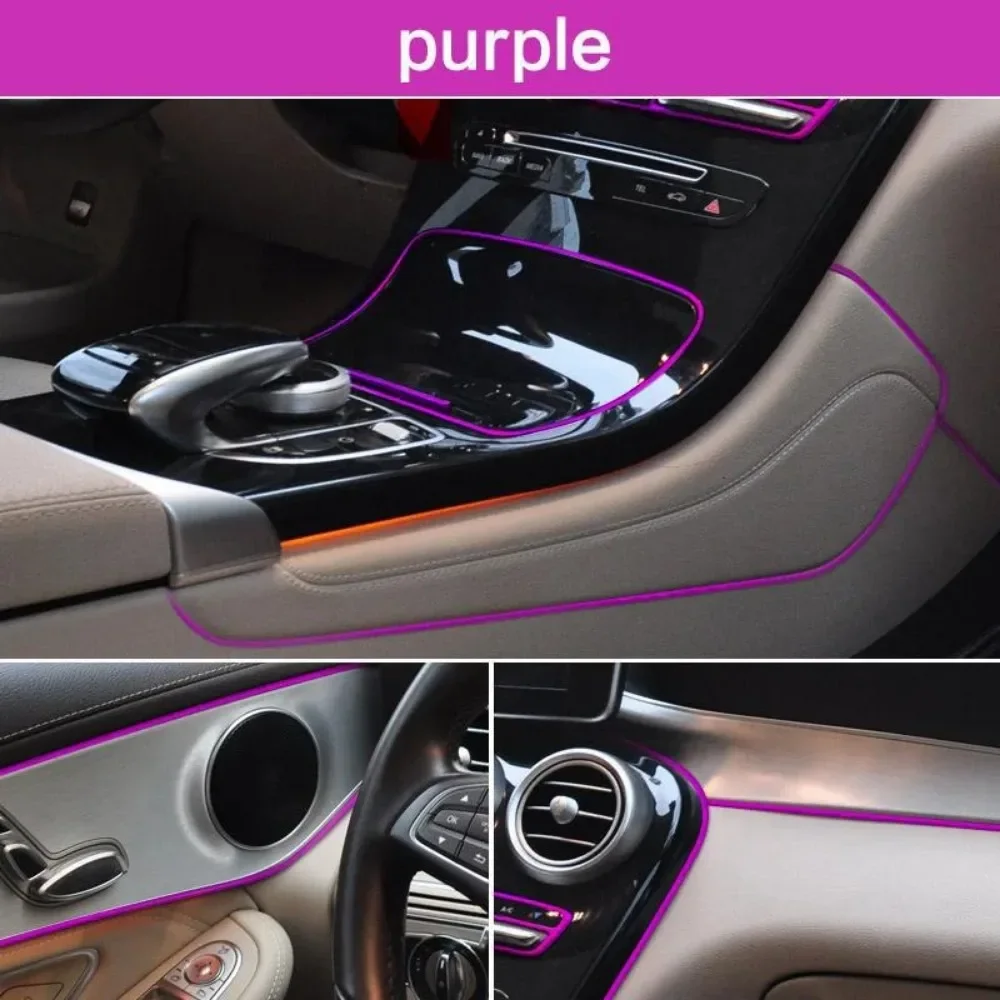 1/3/5M Auto Mouldings Car Cover Trim Dashboard Door Car-styling Universal Car Moulding Decoration Flexible Strips Interior