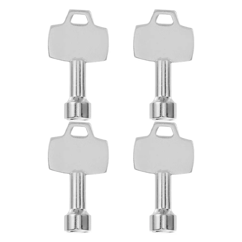 

4pcs Trash Can Key Litter Bin Spanner Stainless Steel Universal Triangle Keys Garbage Outdoor Rubbish Storage