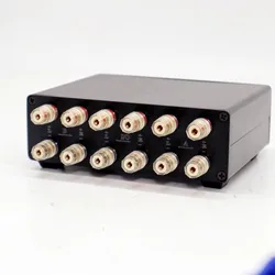 TIANCOOLKEI P2 2(1)-in-1(2)-Out Amp Amplifier Speaker Switcher Selector Switch Splitter 2-Way loudspeaker Control Combiner Box