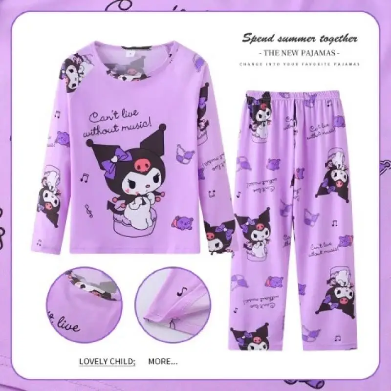 Sanrio Kinder pyjamas, Pyjamas, Heim kleidung, Eisse ide lose dünne lang ärmel ige Pyjamas Set Cartoon Hallo Kitty Kinder geschenk