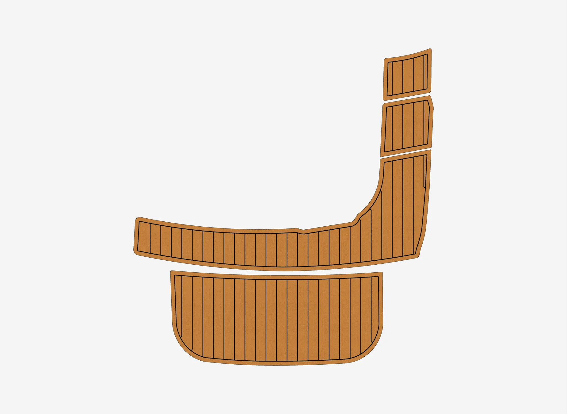 

Anti-Skid EVA Faux Teak Self-Adhesive 6mm Boat Decking Pad for 2006 Larson 204 Escape Yacht Cockpit Durable Marine Flooring