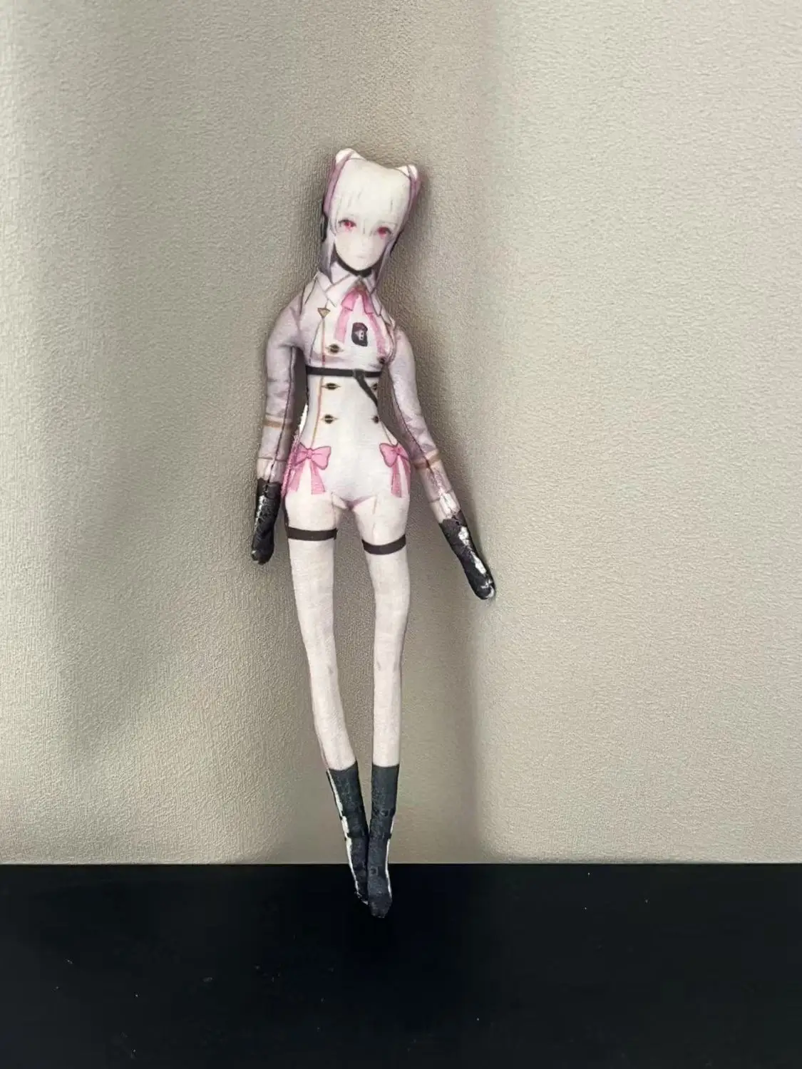 Boneca torcible de fio de 28cm, punição: corvo cinza luna cosplay pés de desenho animado maumet fantoche tem esqueleto de fio de ferro presente otaku