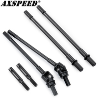 AXSPEED Steel Front Rear CVD Drive Shaft Dogbone for 1/10 Axial SCX10 Capra AXI03004 Portal Axle Upgrade Parts