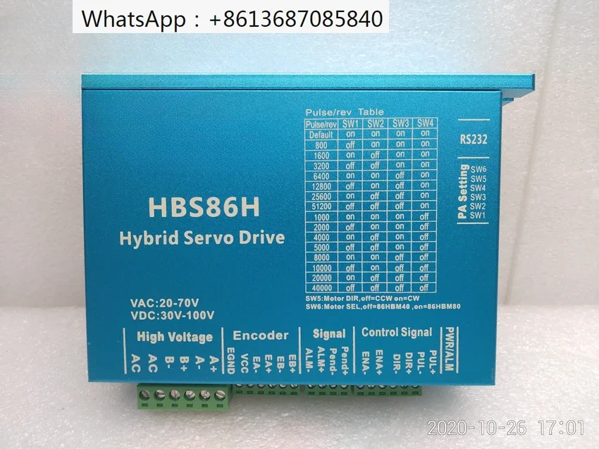 HBS86H closed-loop stepper driver can replace HBS86H/CL86H