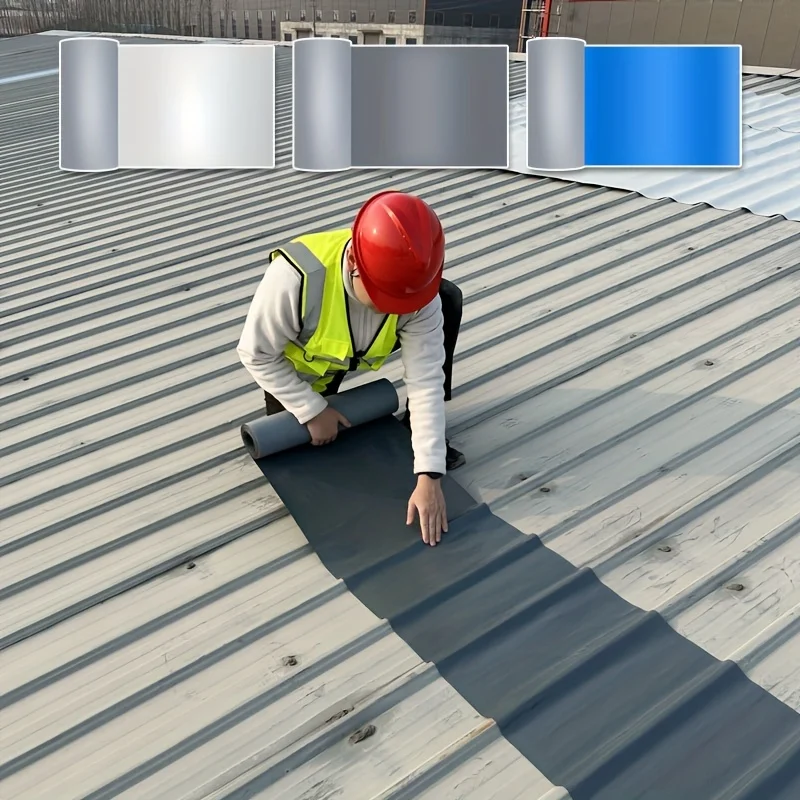 

50cm Wide and 2m Long Waterproof Membrane, Suitable for Roof Crack Repair, Metal Surface, Plastic Surface, Wave Tile Roof, Waterproof Leak Repair, Anti-Corrosion, Effect of Rust-Proof Renovation