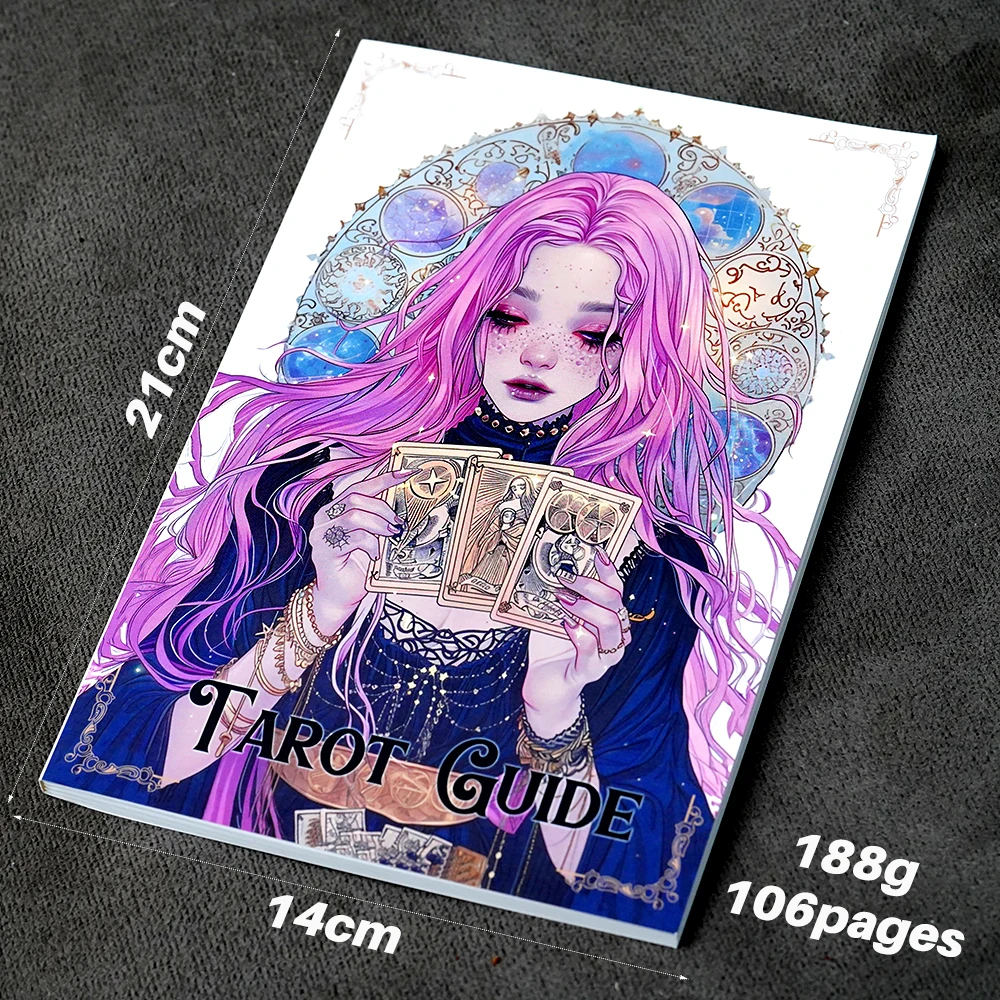 Guide du Tarot pour débutant, 106 pages, cartes, dépositions, lecture, feuilles de triche, apprentissage du tarot, compréhension du guide du Tarot